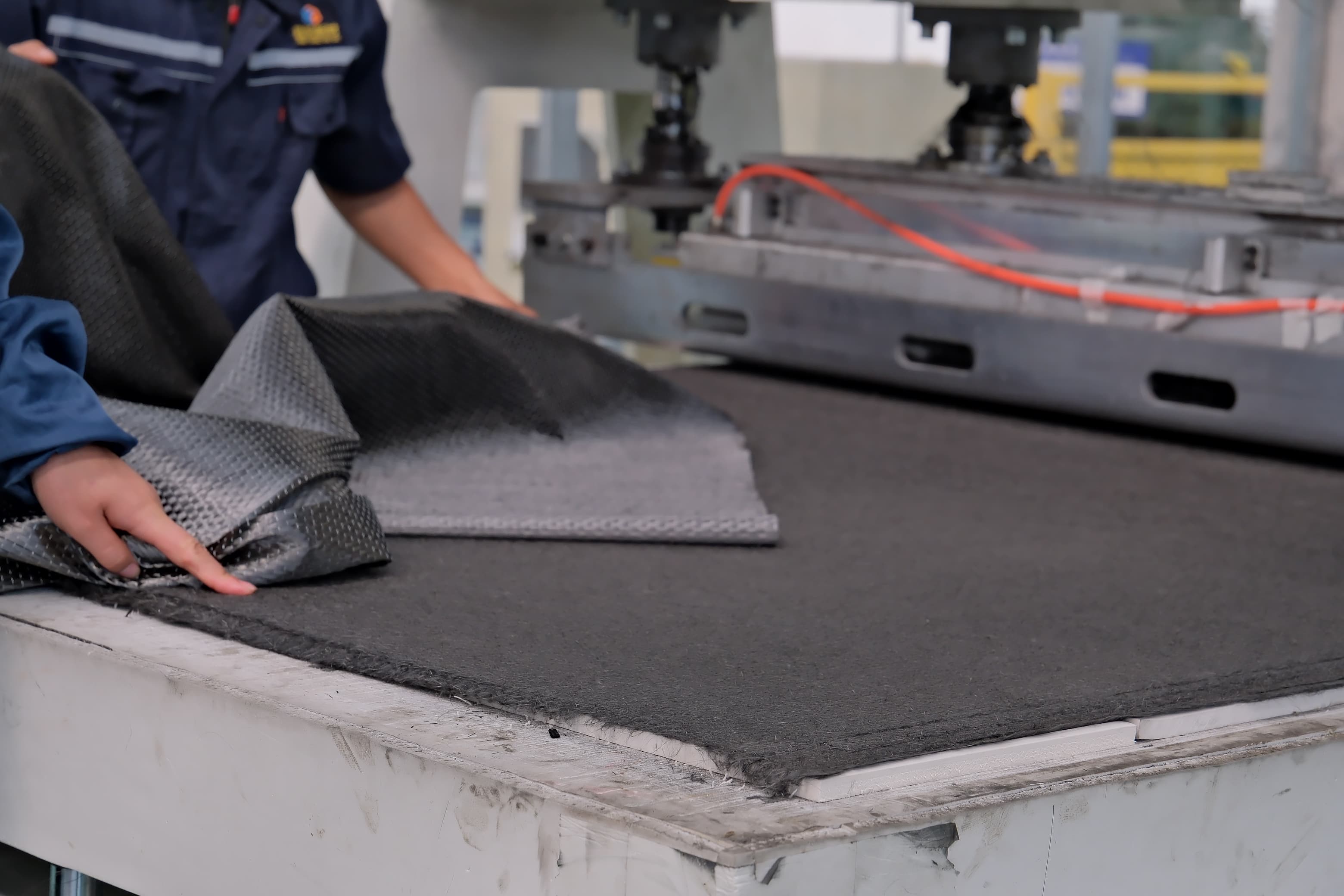 Ownsilent carbon ceramic brake rotor — Preform & Layup — Fabric Felt Handling