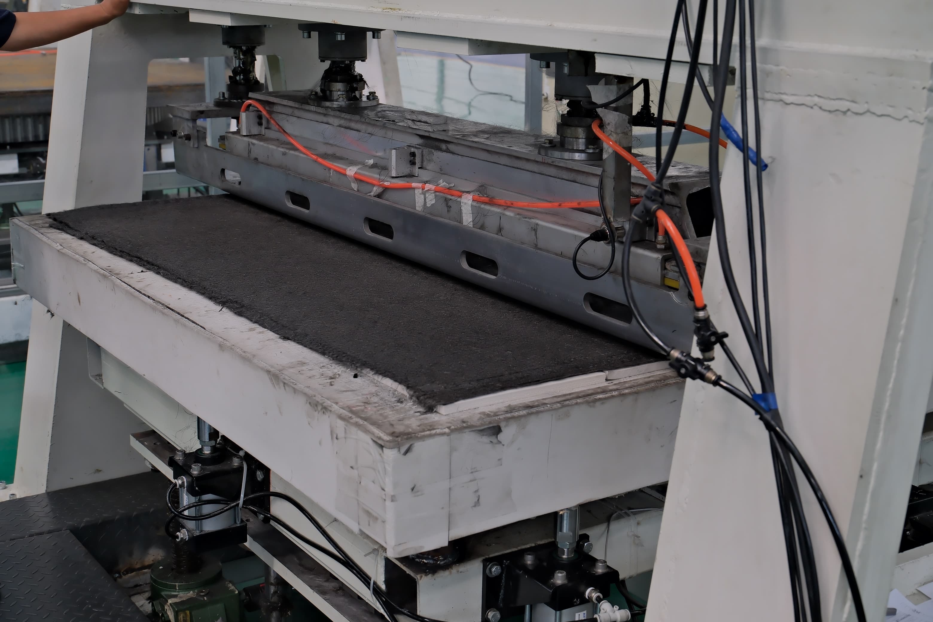 Ownsilent carbon ceramic brake rotor — Preform & Layup — Machine Press Head