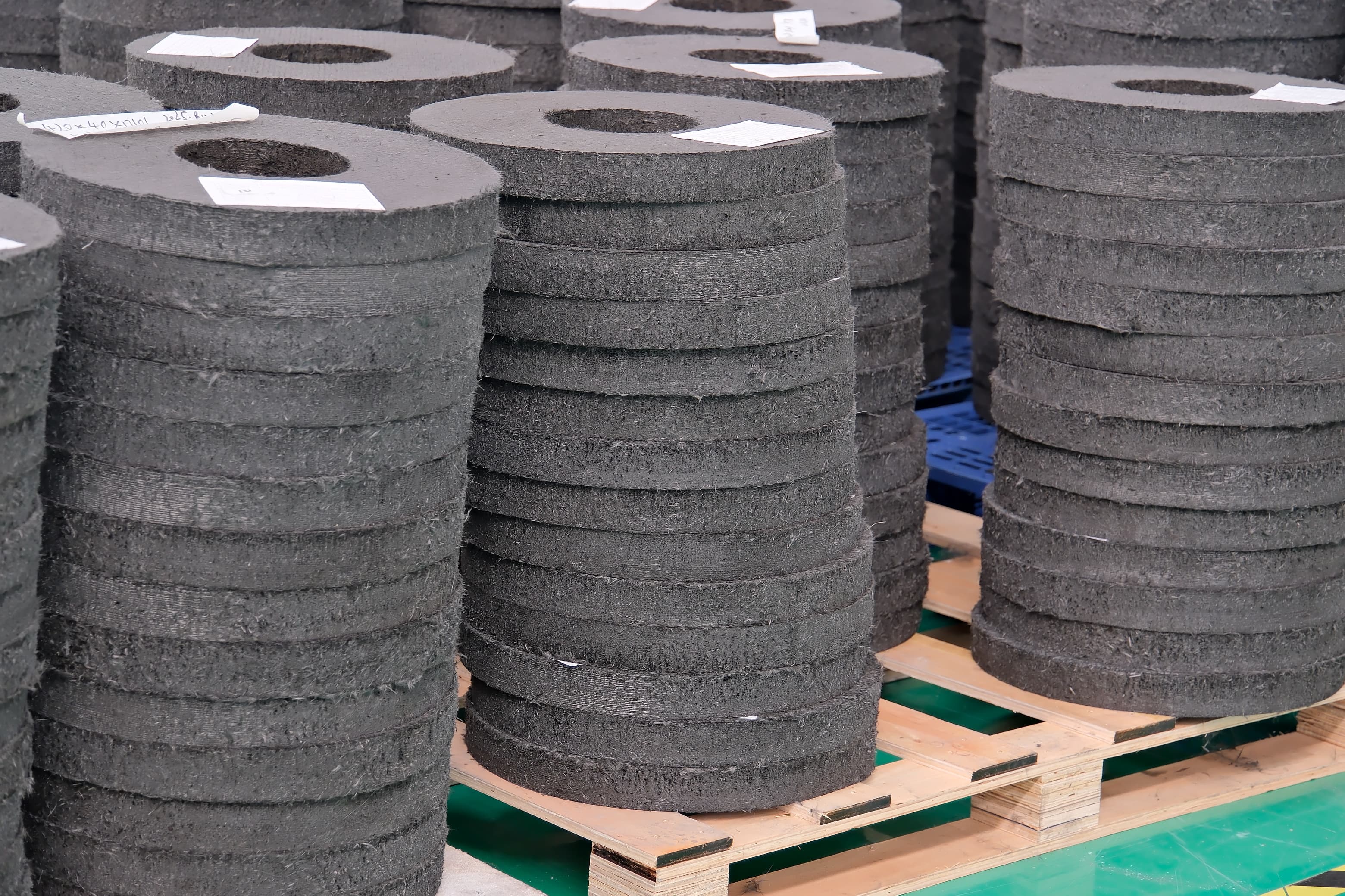 Ownsilent carbon ceramic brake rotor — Preform & Layup — Fabric Bundle Staging