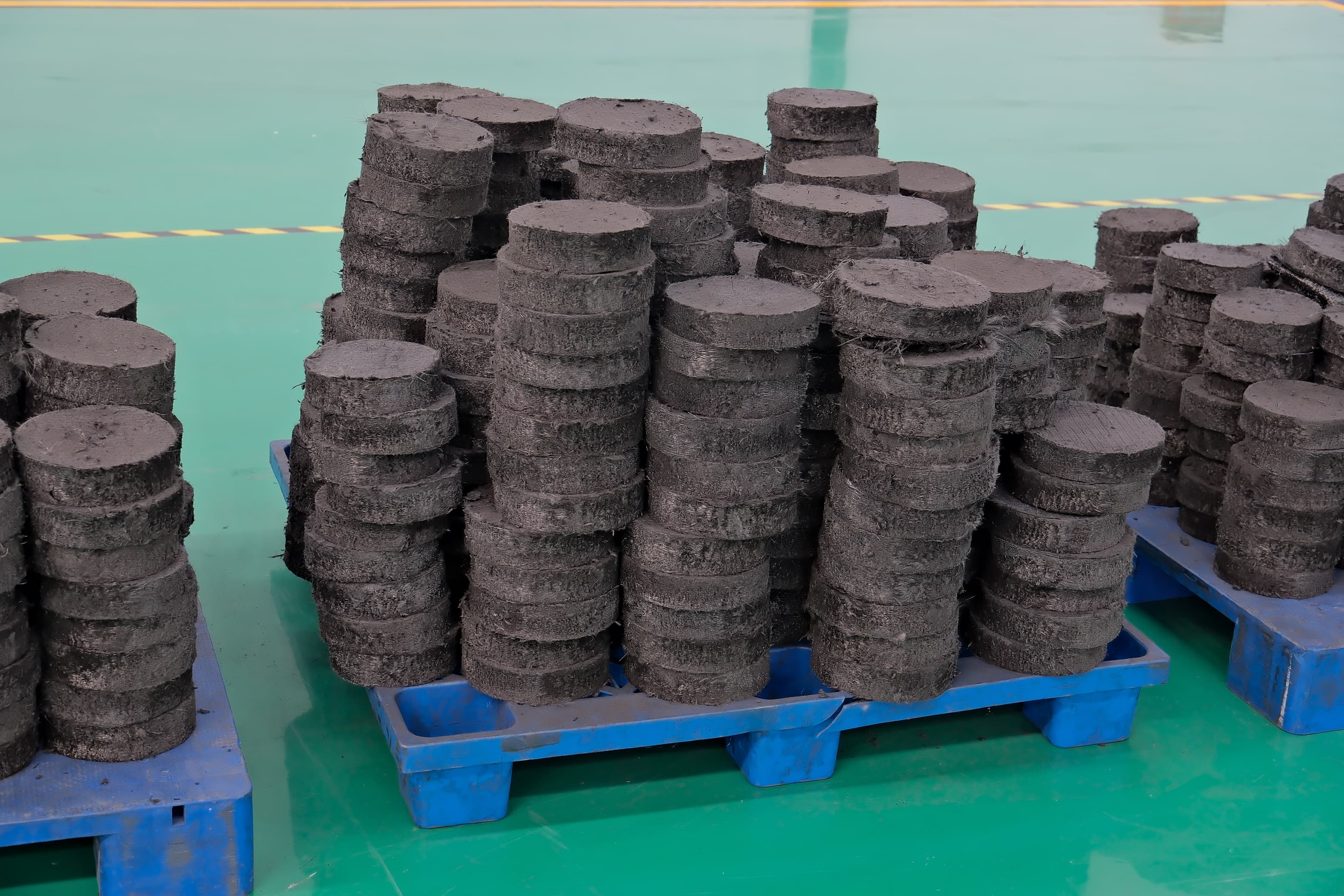 Pressed carbon preforms prepared for thermal conversion