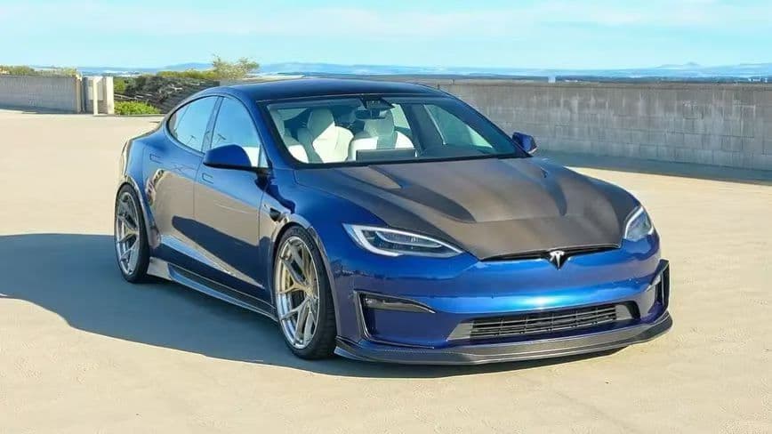 Tesla Model S VRS Dry Carbon Fiber Kit — Front Lip